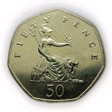 Great Britain 50 Pence 1983 Coin Elizabeth II Z163