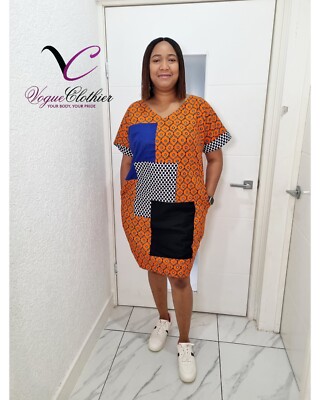 African Ankara Dresses for Women. Available in Medium and large sizes |  eBay UK