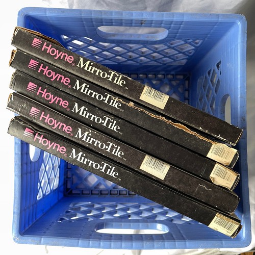 Vintage NOS 29 Sq. ft. Hoyne Mirro Tile Mirrored Glass Tiles 12x12 Clear Mirror - Picture 6 of 6