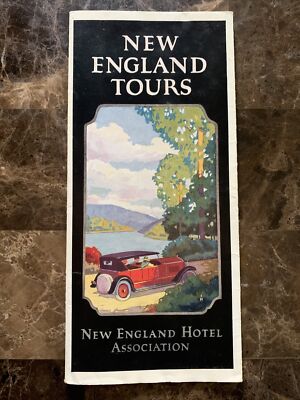 New England Tours - New England Hotel Map Of 1929