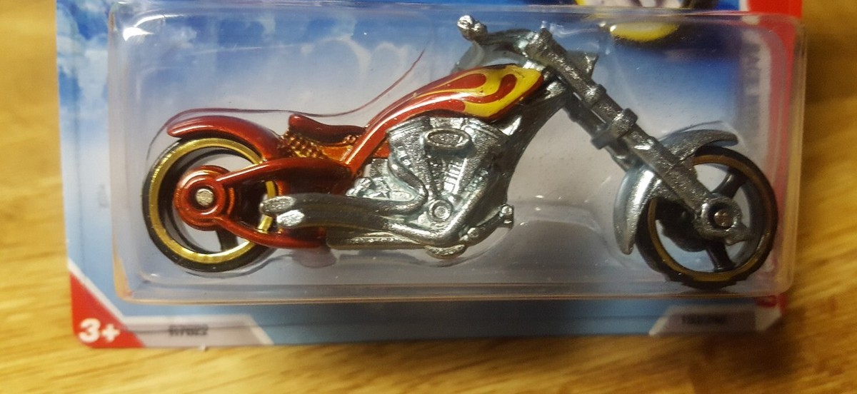Hot Wheels OCC Splitback Chopper Red with Flames 1:64 Scale