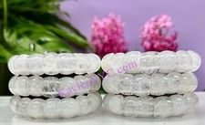 Wholesale 6 Pcs Natural Clear Quartz 7.5 Crystal Bracelet 15mm