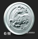 2020 Silver Shield Bull Bullion Silver Round Coin 1 oz .999 Fine Silver IN STOCK