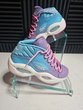 REEBOK V72789 QUESTION MID GS Sz 6Y Violet/Blue Allen Iverson Sneakers.    C6