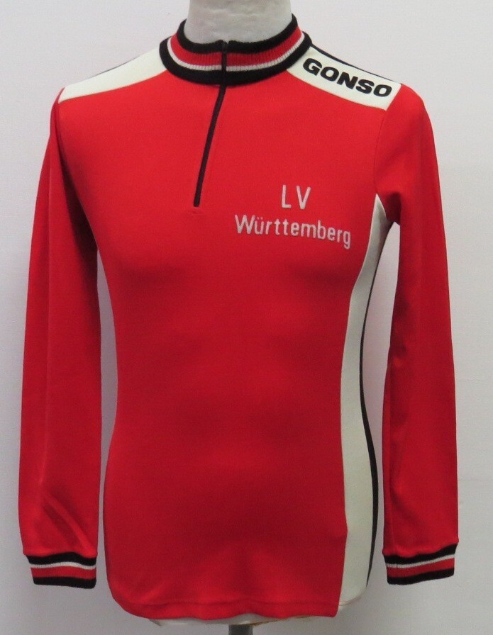 LV WÜRTTEMBERG JERSEY SHIRT JERSEY CYCLIST CYCLING GONSO WEST GERMANY VINTAGE