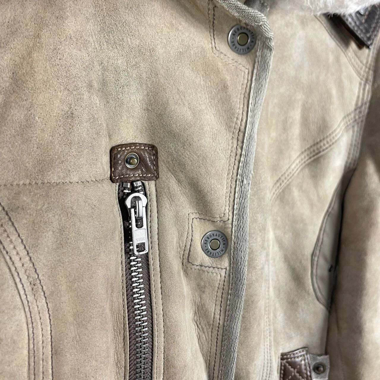 BALENCIAGA ❗️RARO❗️Aeronautica Militare Pelle Volo Ritagliata Pelle di Pecora Giacca Pelliccia Vintage