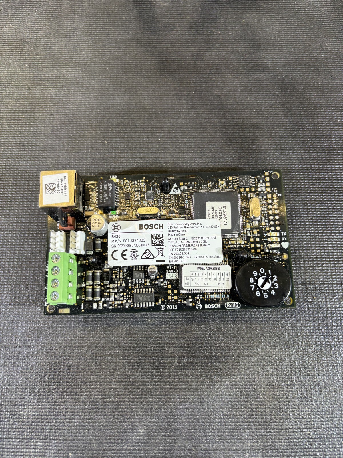 Bosch B426 Conettix Ethernet Communication Module - Used 30-day Warranty