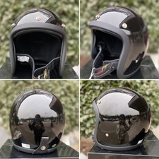 Open Face 3/4 Motorcycle Helmet Jet Scooter Retro 500TX Fiberglass Motor Helmet