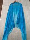 Women's Shawl Large 36" x 78" 100% Viscose Shawl Stole Scarf Wrap Aqua Blue — photo 1