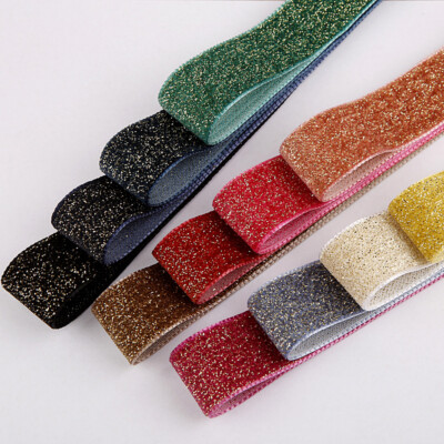 9.1m Shinny Samtband Material DIY Schleife Bekleidung Schuhe Blumen Zubehör