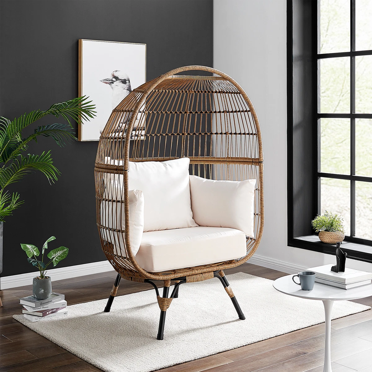 Cocoon Egg Chairs Rattan Wicker Garden Hammock Swing Outdoor