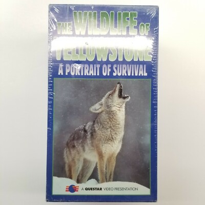 Wildlife Of Yellowstone A Portrait of Survival VHS 3-Tape Set NEW Questar