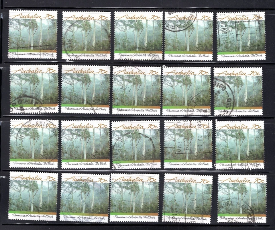 1988 70c Australia The Outback Bush Panorama Bulk Stamp Used Lot x 25 - Image 2 of 2