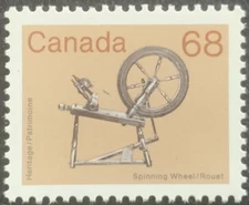 CANADA 1985 - SPINNING WHEEL - FINE 68c STAMP MNH