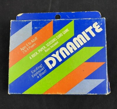 RARE 1981 Dynamite Card Game - NEW Milford Ohio John T Robbins & Myrna Rose VTG