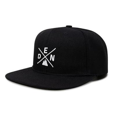 Denver DEN Hat for Men Women   Snapback Trucker Baseball Cap (Black Flatbill)