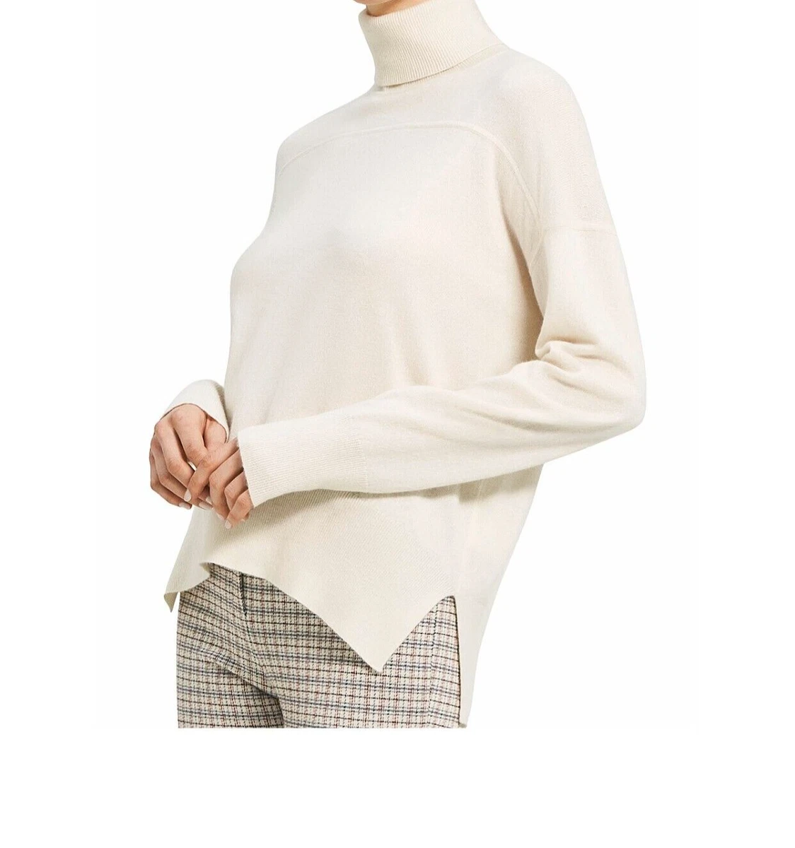 Theory long shop curved hem cardigan