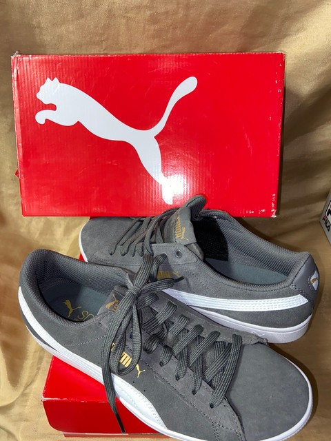 puma ladies vikky suede grey