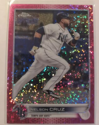 2022 Topps Chrome - Prism Refractor #71 Nelson Cruz - Serial # 249/350