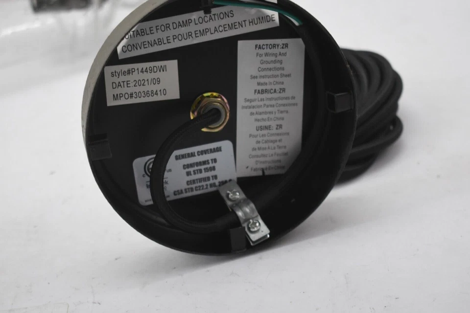 Generation Lighting Colgante Miniatura 1 Luz Vidrio Semillado Transparente Marco Hierro Foto 4 de 4