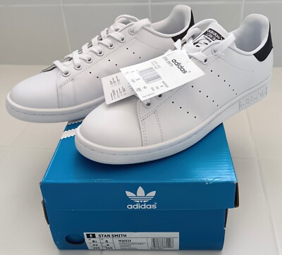 BNWT Adidas Stan Smith Genuine Leather Trainers Men FR42 UK8