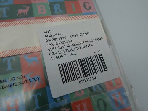 Anthropologie George & Viv North Pole "Dear Santa" Letters to Santa Card Set NWT - Picture 3 of 3