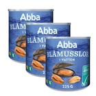Abba Blue Mussels in Water - 3 cans, 225 grams each