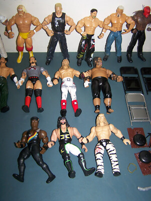 WWE WWF WCW ECWプロレスラー フィギュア セット リング付き WWE （WWF WCW）プロレス フィギュア＆グッズまとめセット