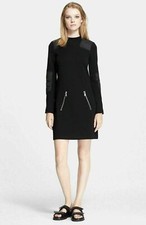 MARC BY MARC JACOBS Jayden Galaxy Wool Blend Shift Dress SZ M Black