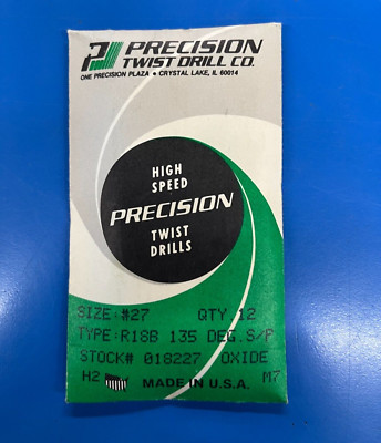 PRECISION TWIST DRILL R18B #27 HSS JOBBER DRILL 12/PK