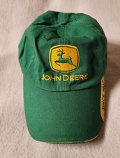 John Deere Hat Cap Green Gold Yellow Cotton Cary Francis Group One Size VGC