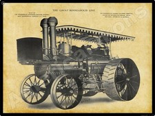 Minneapolis Traction Engine NEW Metal Sign - 24"x30" USA STEEL XL Size 7 lbs