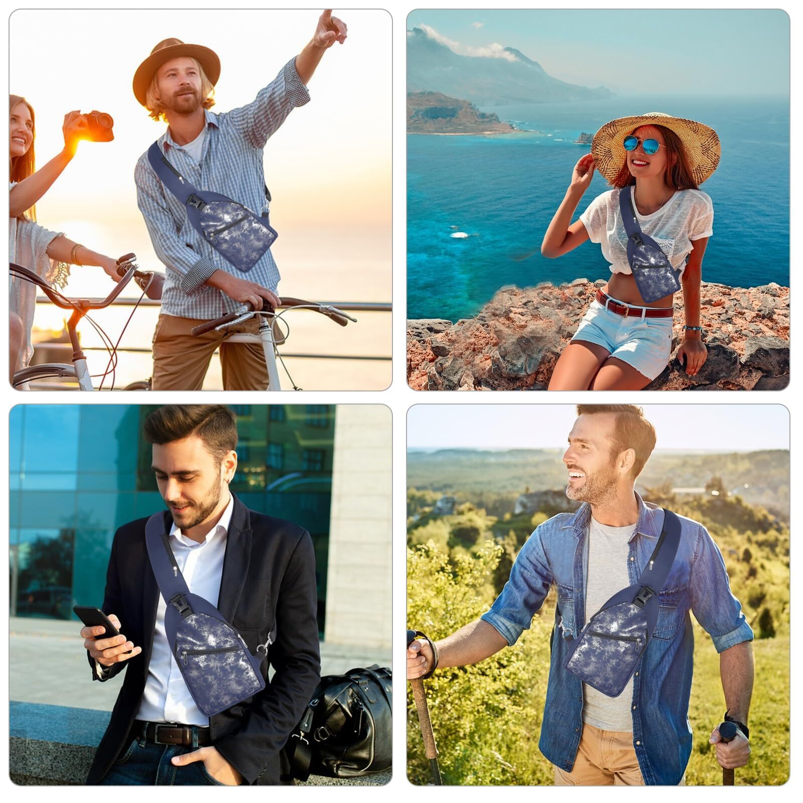 Sling Bag Backpack for Men & Women Crossbody Backpack Shoulder Bag Waterproof...