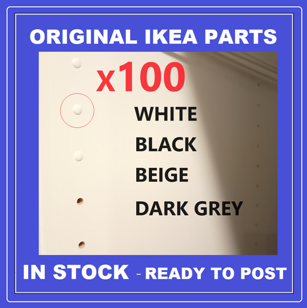 IKEA PAX COMPLEMENTO MÉTODO VARIERA Agujero Tapa Tapa Enchufe x100 Nuevo ORIGINAL