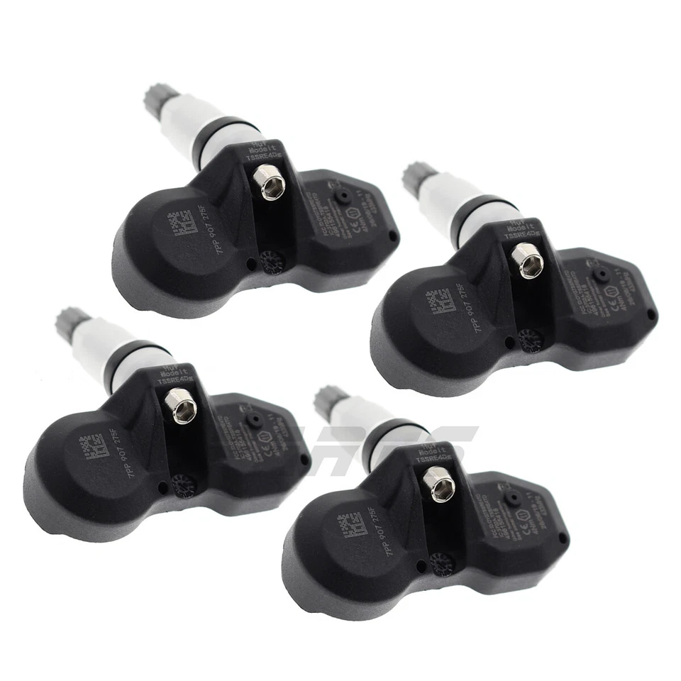 Sensores de presión de neumáticos 4 piezas TPMS 433 MHz para Audi A4 A6 A8 Volkswagen Touareg Foto 4 de 4