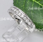 1.01 ct 14k White Gold ladies & mens Wedding Natural Diamond Ring Set His & Hers — photo 5