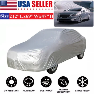 Full Car Cover Waterproof Sun UV Snow Dust Rain Resistant Car Protection XL Size - Image 1 of 4