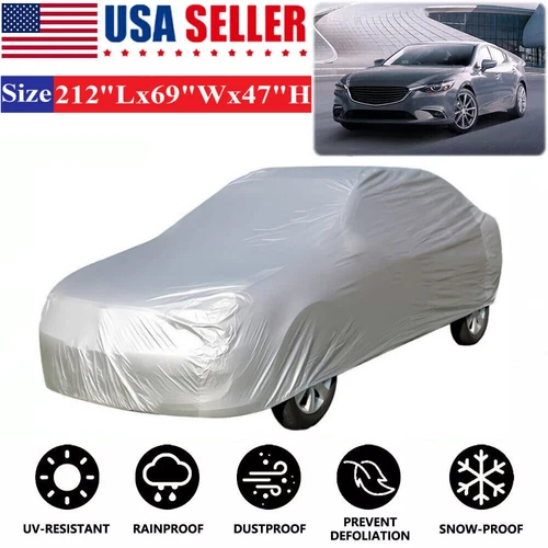 Full Car Cover Waterproof Sun UV Snow Dust Rain Resistant Car Protection XL Size - Bild 1 von 9