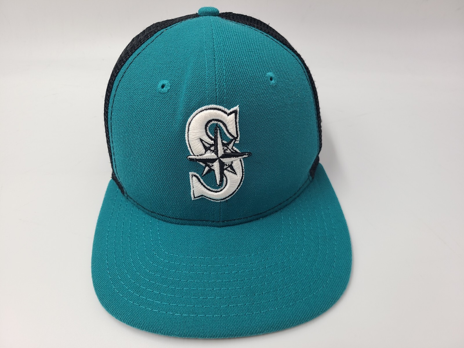 Seattle Mariners New Era 9Fifty Mesh Trucker Snapback Hat Cap Men MLB Blue Black