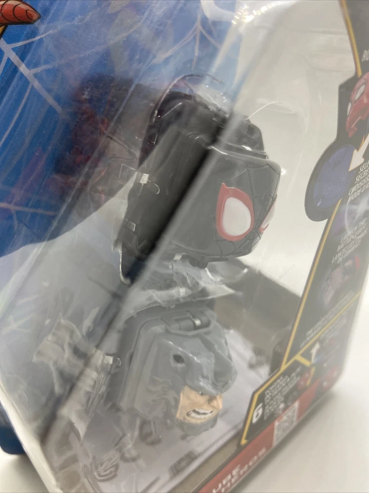 Marvel Spider-Man Battle Cube Miles Morales VS Rhino Rock Paper Scissors Game Foto 3 de 4