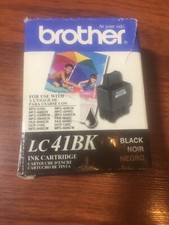 Brother LC 41-BK black genuine cartridges unused sealed ink cartridge original