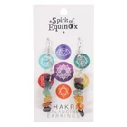 Chakra Balancing Gemstone Earrings - Brand New - Rainbow
