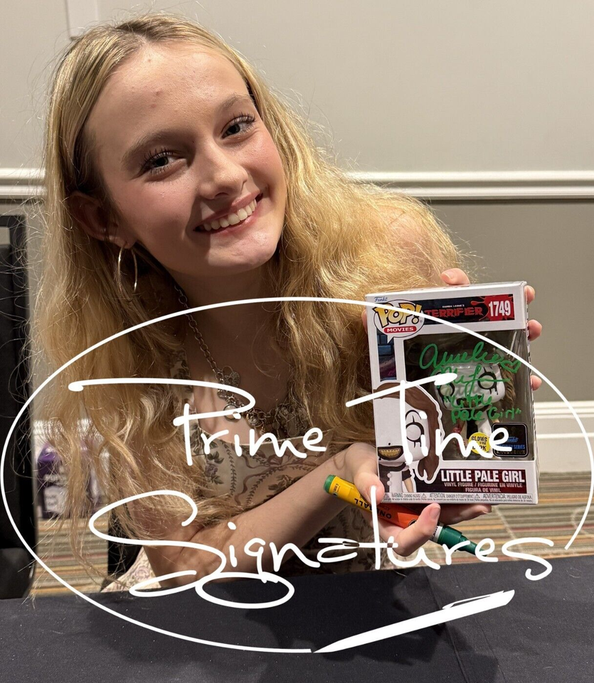 Funko Pop Terrifier - Little Pale Girl - Signée Par Amélie McLain - Certifiée Beckett