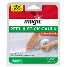 Magic Tub/Floor Peel and Stick Caulk, 1-1/4" x 5