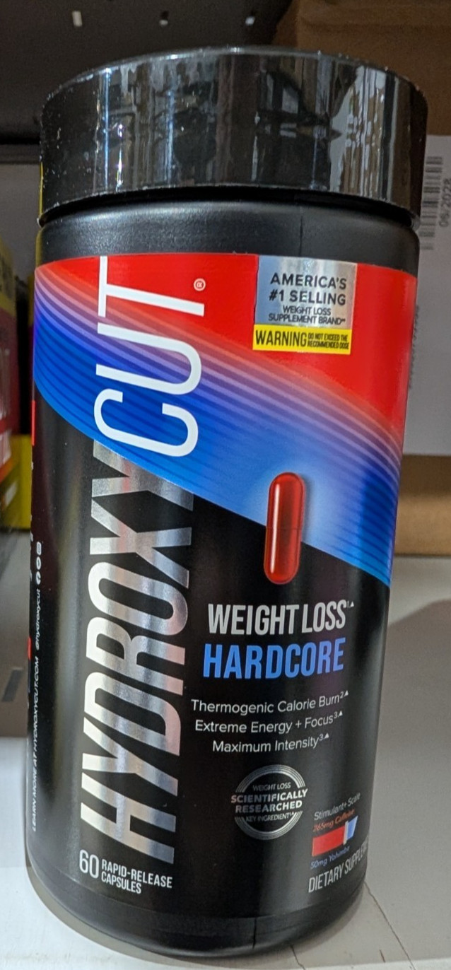 Hydroxycut Hardcore Weight Loss 60 Capsules *Free Shipping** EXP 9/2027