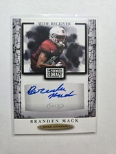 Branden Mack 2021 Sage Premier Draft Black Border Auto Autograph RC AA36
