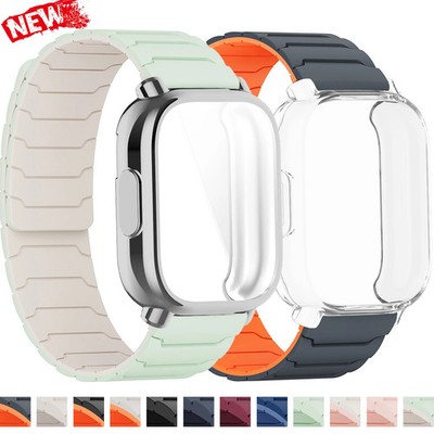 Silicone Strap+Case For Xiaomi Redmi Watch 5Active/Lite Magnetic Band Full Cover