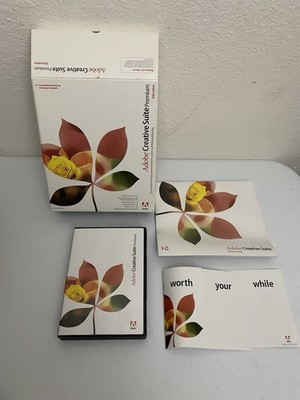 Adobe Creative Suite CS Premium 6-Disc Set + Serial Number Education Big Box