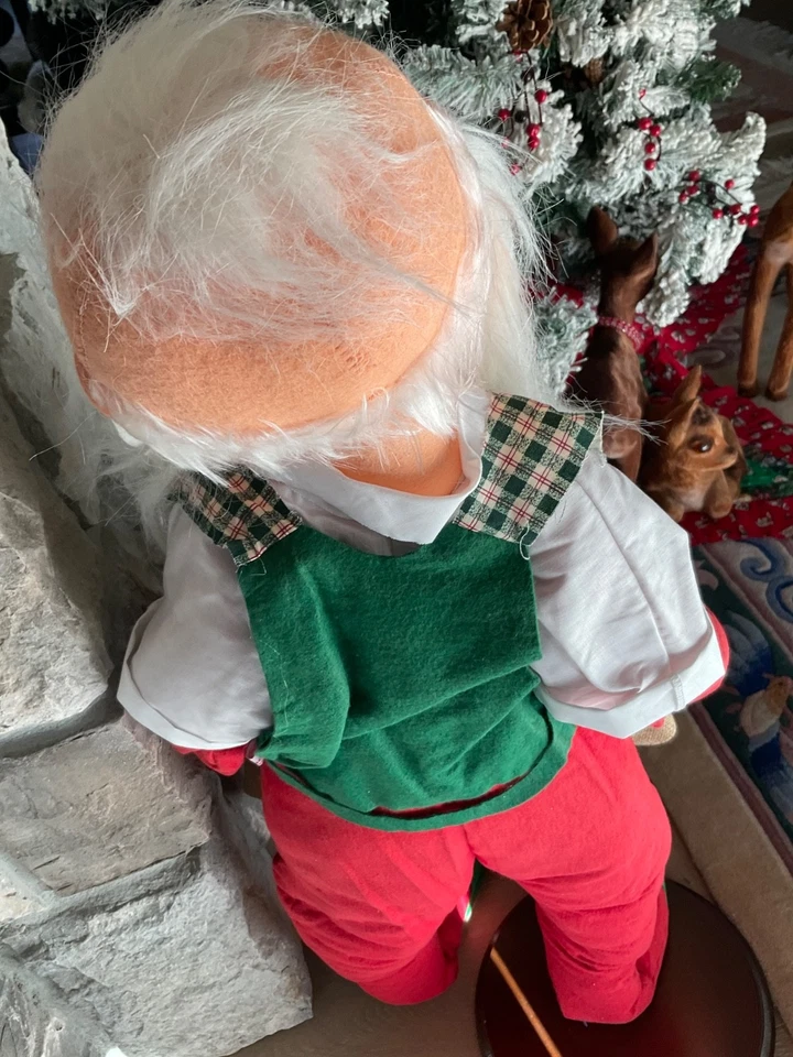 Annalee #801 vintage de Papá Noel y señora Claus 32" de alto 1983 Foto 3 de 4