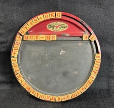 Foxy Toys Antique Slate Board Spelling Numbers Steel Wood Berra Ohio 1917